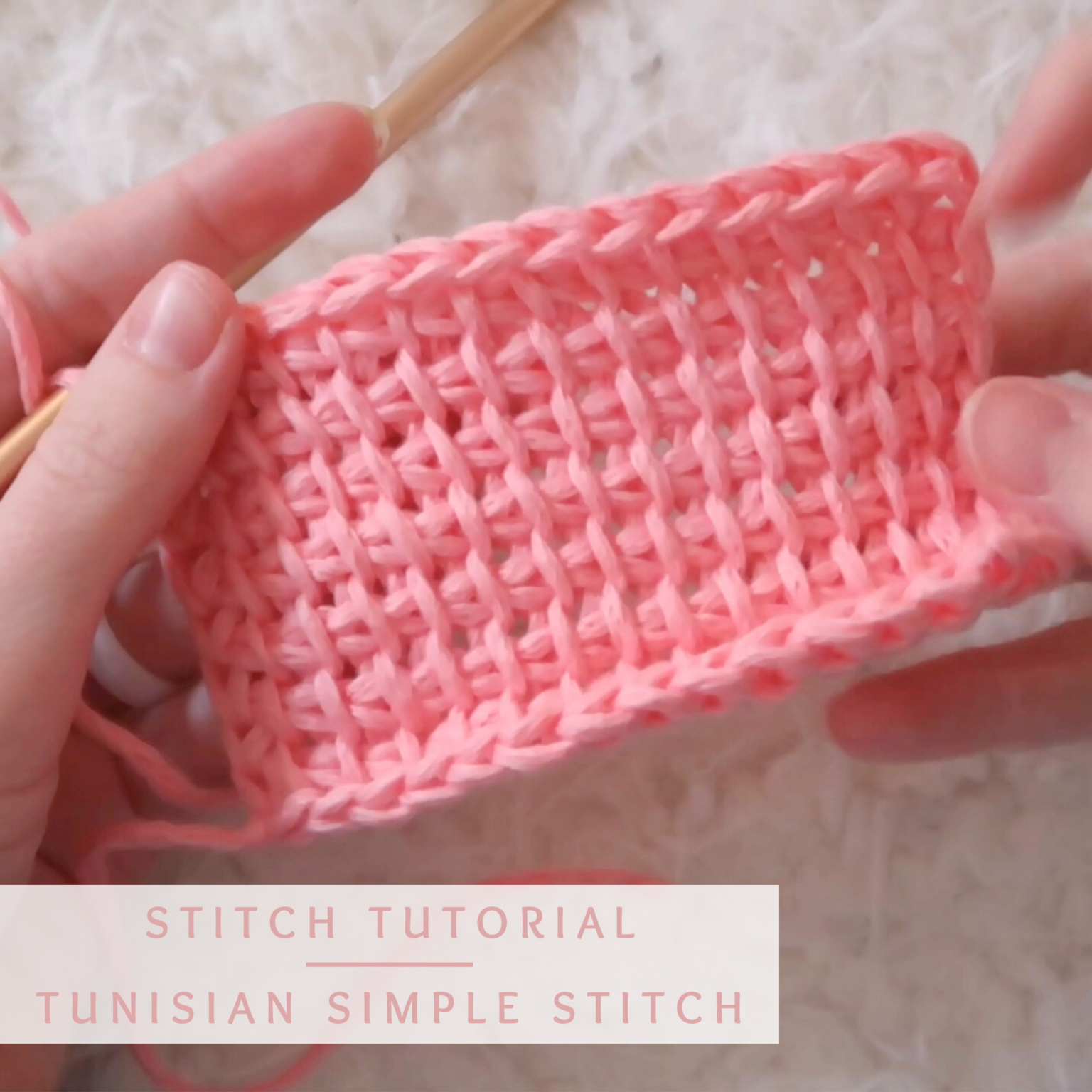 Tunisian simple stitch tunisian stitch tutorial